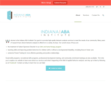 Tablet Screenshot of indianaabainstitute.com